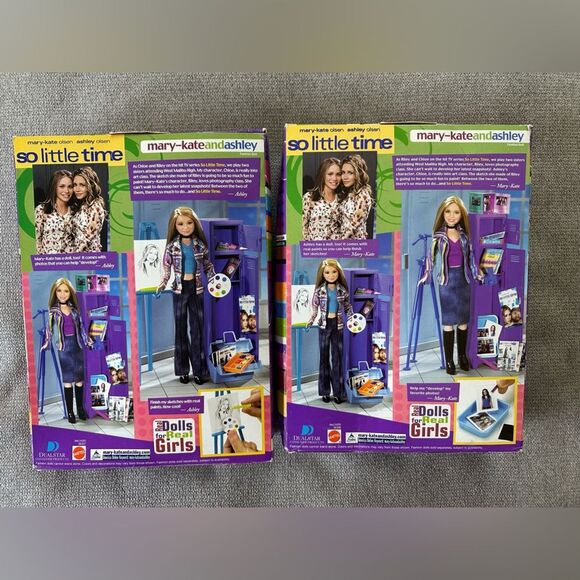 Vintage Y2K Mary-Kate and Ashley Mattel Dolls Doll Sets So Little Time Lot of 2 - Picture 7 of 8
